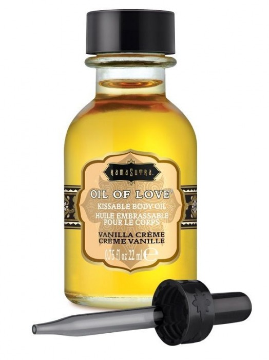 Масло для ласк с ароматом ванили Oil of Love Vanilla Creme - 22 мл. - Kama Sutra - купить с доставкой в Вологде