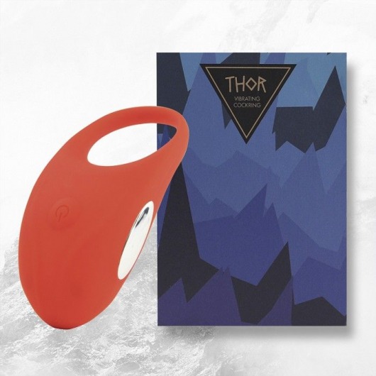 Красное кольцо с вибрацией Thor Cockring - FeelzToys - в Вологде купить с доставкой