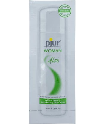 Лубрикант на водной основе pjur WOMAN Aloe - 2 мл. - Pjur - купить с доставкой в Вологде