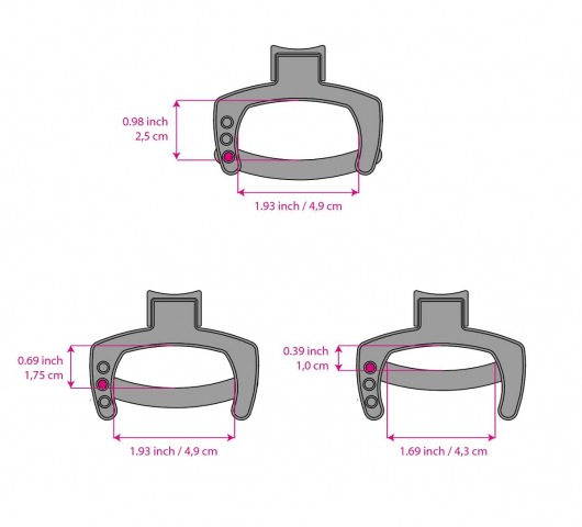 Кольцо с зажимом для мошонки для пояса верности Pubic Enemy - MyStim - купить с доставкой в Вологде