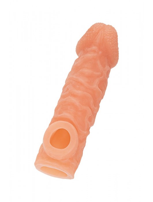 Телесная закрытая насадка с шершавой головкой Cock Sleeve Size S - 13,8 см. - KOKOS - в Вологде купить с доставкой