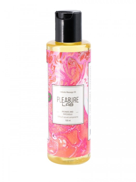 Массажное масло Pleasure Lab Delicate с ароматом пиона и пачули - 100 мл. - Pleasure Lab - купить с доставкой в Вологде