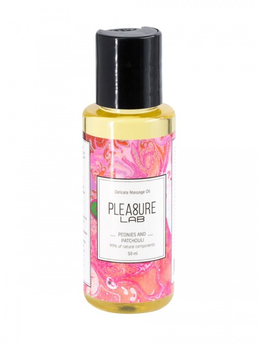 Массажное масло Pleasure Lab Delicate с ароматом пиона и пачули - 50 мл. - Pleasure Lab - купить с доставкой в Вологде