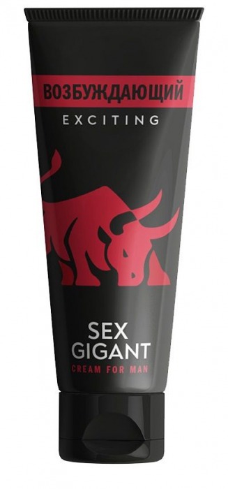 Возбуждающий крем для мужчин Sex Gigant - 80 мл. - Миагра - купить с доставкой в Вологде