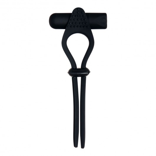 Черное эрекционное лассо с вибропулей Black Tie Affair - Zero Tolerance - в Вологде купить с доставкой