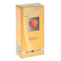 Презервативы Masculan Ultra Gold с золотым напылением и ароматом ванили - 10 шт. - Masculan - купить с доставкой в Вологде