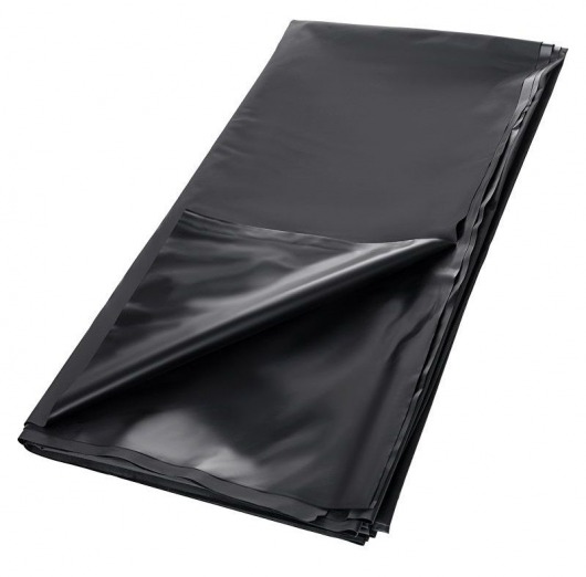 Черная простыня для секса из ПВХ - 220 х 200 см. - ToyFa - купить с доставкой в Вологде