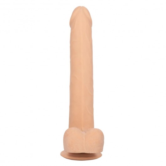 Телесный фаллоимитатор-гигант Size Queen 10  - 30,5 см. - California Exotic Novelties