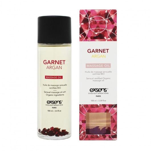Органическое массажное масло GARNET ARGAN - 100 мл. - Exsens - купить с доставкой в Вологде