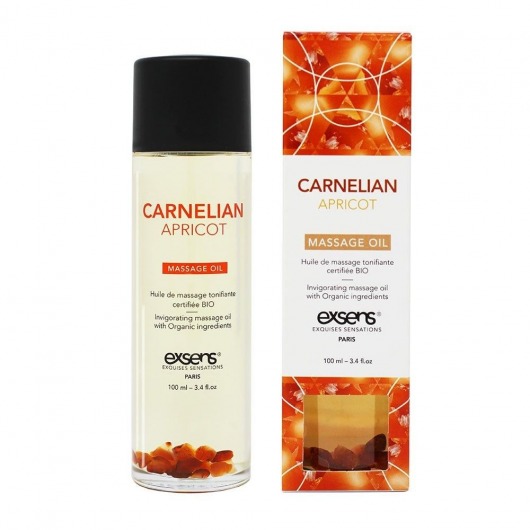 Органическое массажное масло CARNELIAN APRICOT - 100 мл. - Exsens - купить с доставкой в Вологде