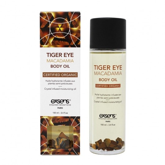 Органическое массажное масло TIGER EYE MACADAMIA - 100 мл. - Exsens - купить с доставкой в Вологде