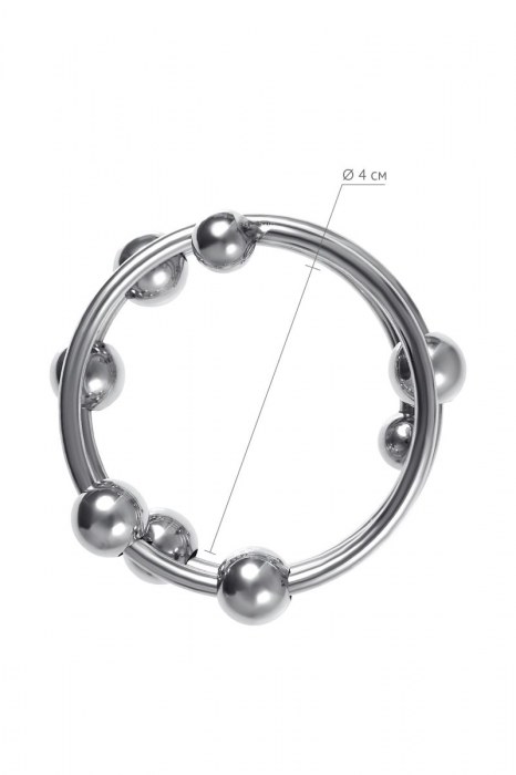 Большое металлическое кольцо под головку пениса - ToyFa - купить с доставкой в Вологде