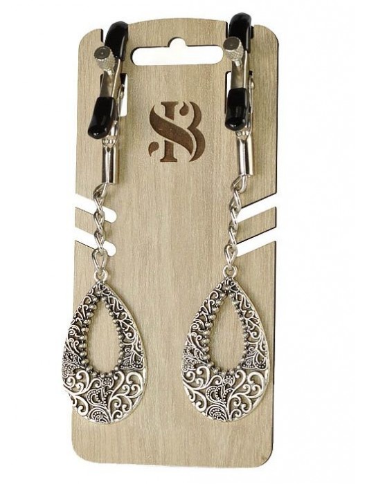 Изысканные зажимы на соски с подвесками  Шахерезада - Sitabella - купить с доставкой в Вологде