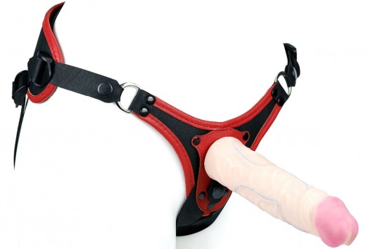 Пояс унисекс UNISEX Style с 2 насадками - LOVETOY (А-Полимер) - купить с доставкой в Вологде