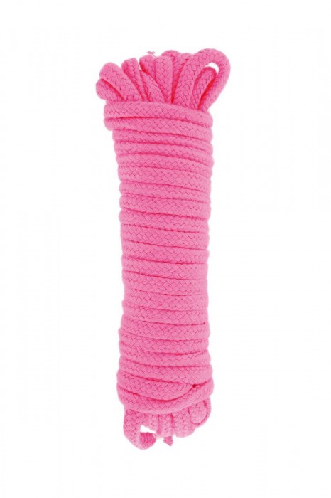Розовая веревка для связывания Sweet Caress Rope - 10 метров - Sweet Caress - купить с доставкой в Вологде