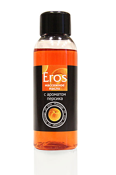 Массажное масло Eros exotic с ароматом персика - 50 мл. - Биоритм - купить с доставкой в Вологде