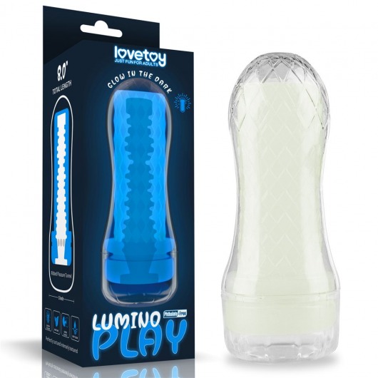 Светящийся в темноте мастурбатор Lumino Play Masturbator Ribbed - Lovetoy - в Вологде купить с доставкой