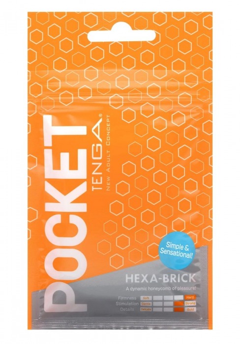 Карманный мастурбатор HEXA-BRICK - Tenga - в Вологде купить с доставкой