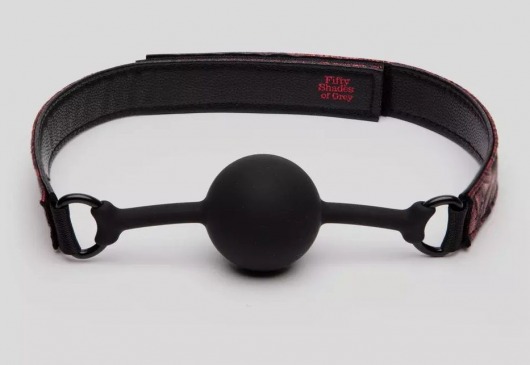 Кляп-шар на двусторонних ремешках Reversible Silicone Ball Gag - Fifty Shades of Grey - купить с доставкой в Вологде