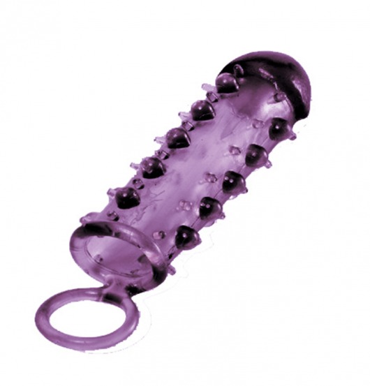 Закрытая фиолетовая насадка с пупырышками SAMURAI PENIS SLEEVE PURPLE - 14,5 см. - NMC - в Вологде купить с доставкой