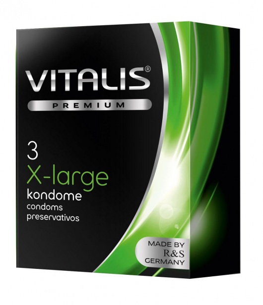 Презервативы увеличенного размера VITALIS PREMIUM x-large - 3 шт. - Vitalis - купить с доставкой в Вологде