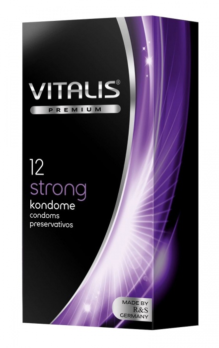 Презервативы с утолщённой стенкой VITALIS PREMIUM strong - 12 шт. - Vitalis - купить с доставкой в Вологде