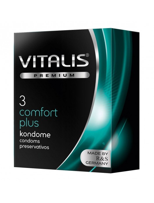 Контурные презервативы VITALIS PREMIUM comfort plus - 3 шт. - Vitalis - купить с доставкой в Вологде