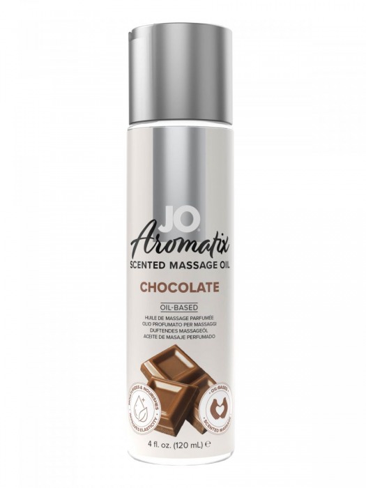 Массажное масло JO Aromatix Massage Oil Chocolate с ароматом шоколада - 120 мл. - System JO - купить с доставкой в Вологде