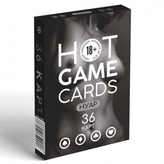 Игральные карты HOT GAME CARDS НУАР - 36 шт. - Сима-Ленд - купить с доставкой в Вологде