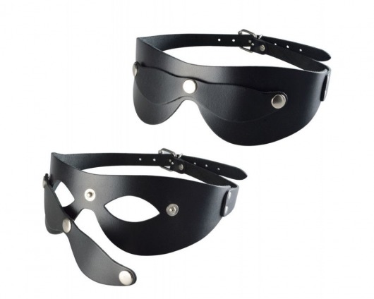 Черная кожаная маска  Новичок - Sitabella - купить с доставкой в Вологде