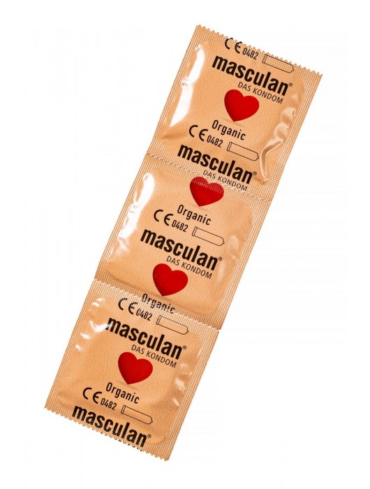 Экологически чистые презервативы Masculan Organic - 3 шт. - Masculan - купить с доставкой в Вологде
