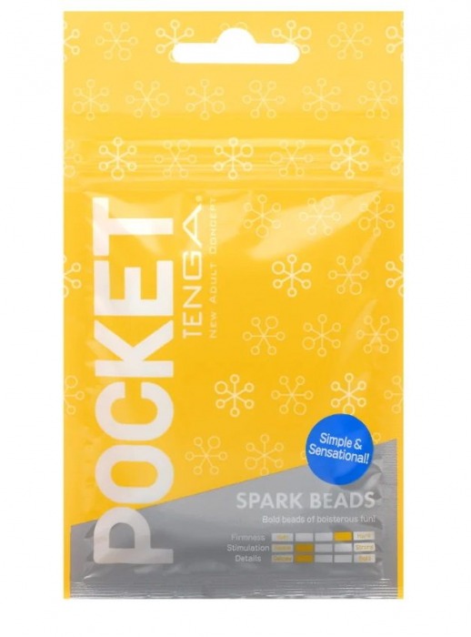 Карманный мастурбатор Spark Beads - Tenga - в Вологде купить с доставкой