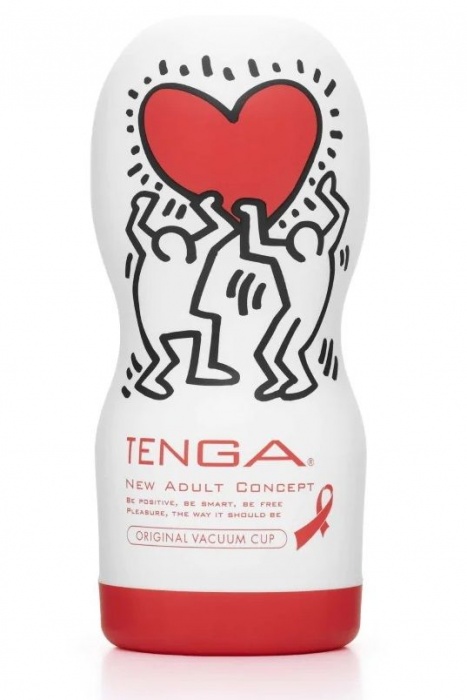 Мастурбатор Keith Haring Cup Deep Throat - Tenga - в Вологде купить с доставкой