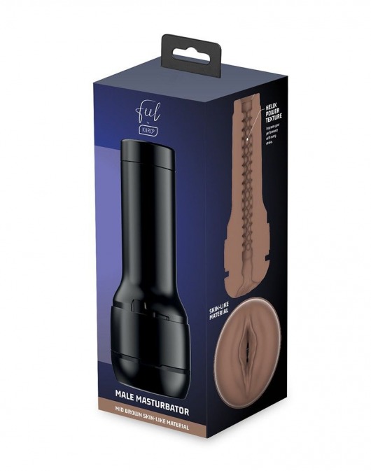 Коричневый мастурбатор-вагина Feel Stroker - Kiiroo - в Вологде купить с доставкой