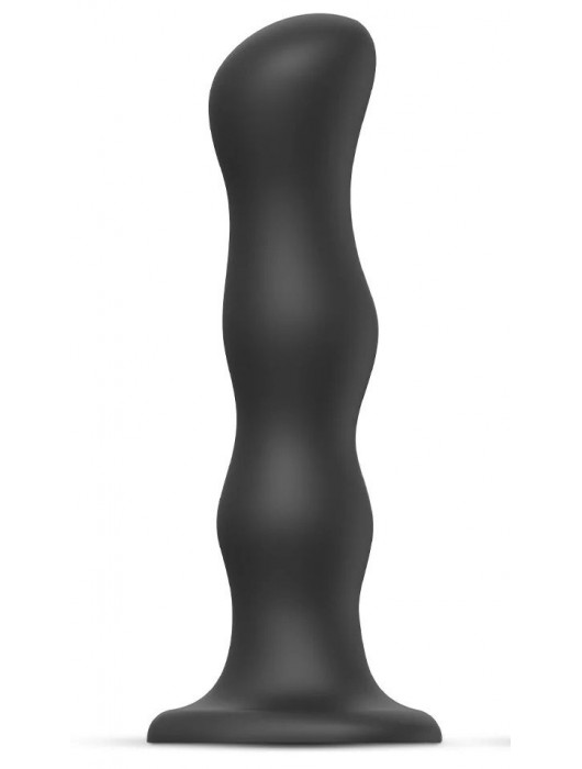 Черная насадка Strap-On-Me Dildo Geisha Balls size XL - Strap-on-me - купить с доставкой в Вологде