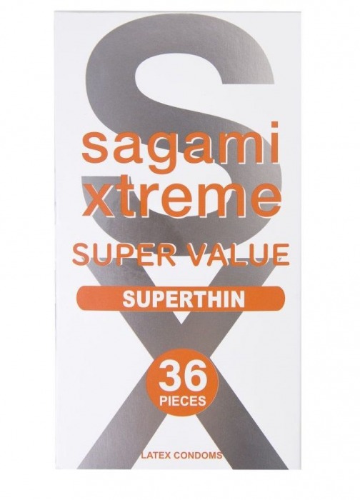 Ультратонкие презервативы Sagami Xtreme Superthin - 36 шт. - Sagami - купить с доставкой в Вологде