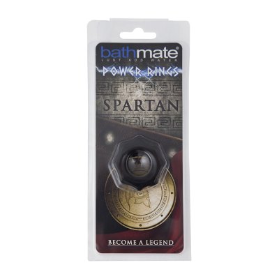 Чёрное эрекционное кольцо Spartan - Bathmate - в Вологде купить с доставкой