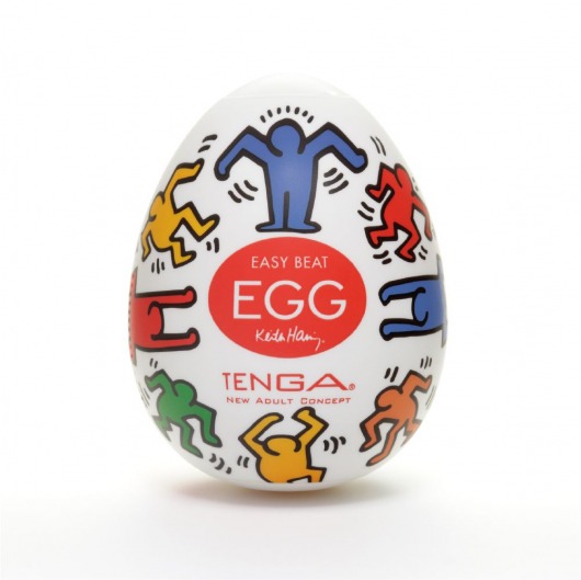 Мастурбатор-яйцо Keith Haring EGG DANCE - Tenga - в Вологде купить с доставкой