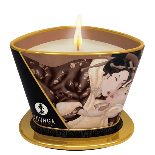 Массажная свеча Intoxicatin Chocolate с ароматом шоколада - 170 мл. - Shunga - купить с доставкой в Вологде