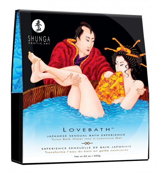 Соль для ванны Lovebath Ocean temptation, превращающая воду в гель - 650 гр. - Shunga - купить с доставкой в Вологде