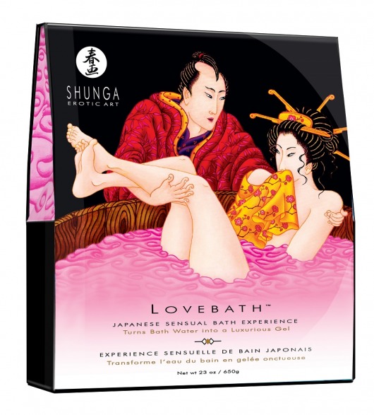 Соль для ванны Lovebath Dragon Fruit, превращающая воду в гель - 650 гр. - Shunga - купить с доставкой в Вологде