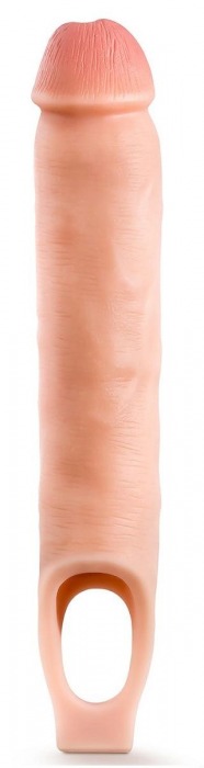 Телесная насадка-удлинитель 11.5 Inch Silicone Cock Sheath Penis Extender - 29,2 см. - Blush Novelties - в Вологде купить с доставкой