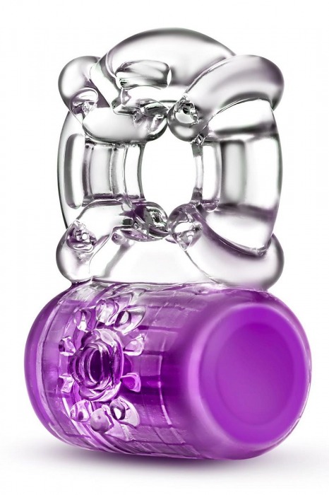 Фиолетовое эрекционное виброкольцо Pleaser Rechargeable C-Ring - Blush Novelties - в Вологде купить с доставкой
