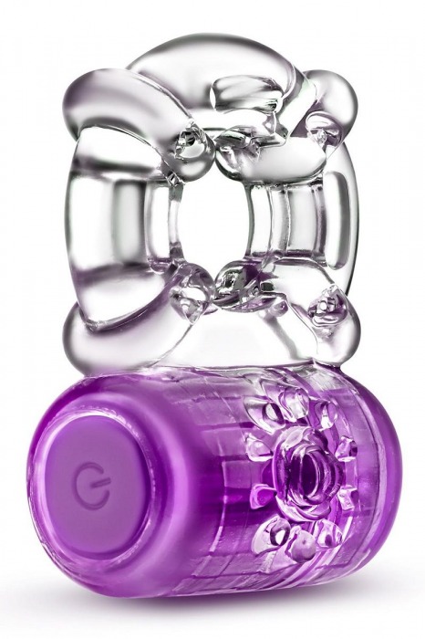 Фиолетовое эрекционное виброкольцо One Night Stand Vibrating C-Ring - Blush Novelties - в Вологде купить с доставкой