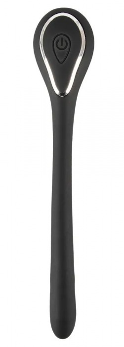 Черный гибкий уретральный стимулятор с вибрацией Vibrating Bendable Dilator - 13,5 см. - Orion - купить с доставкой в Вологде