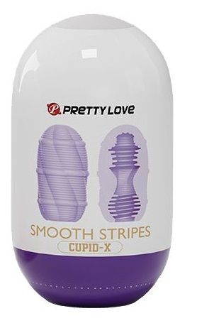 Сиреневый мастурбатор-яйцо Smooth Stripes - Baile - в Вологде купить с доставкой