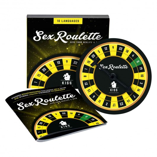 Настольная игра-рулетка Sex Roulette Kiss - Tease&Please - купить с доставкой в Вологде