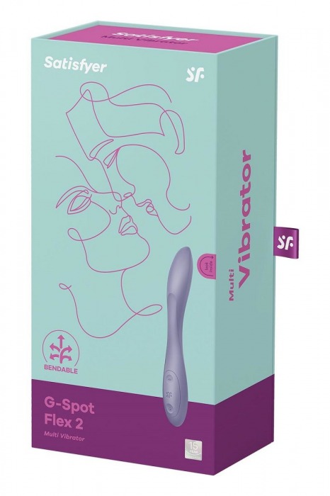 Сиреневый гибкий вибратор Satisfyer G-Spot Flex 2 - 19,5 см. - Satisfyer