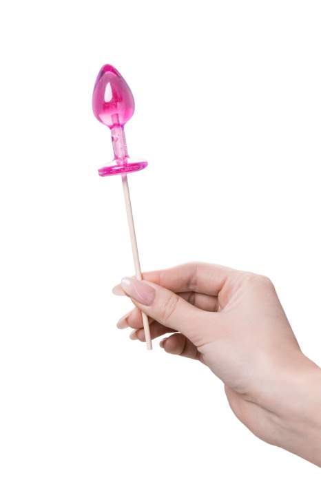 Розовый леденец  в форме анальной втулки со вкусом айриш крим - 29 гр. - Sosuчki - купить с доставкой в Вологде