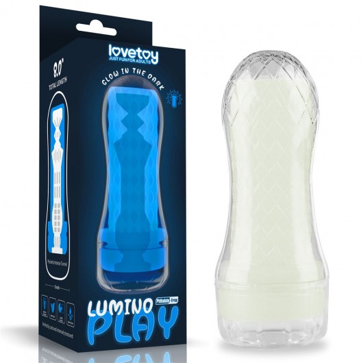 Светящийся в темноте мастурбатор Lumino Play Masturbator Pocketed - Lovetoy - в Вологде купить с доставкой
